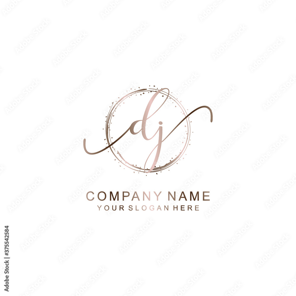 DJ Initial handwriting logo template vector
DJ Initial handwriting logo template vector