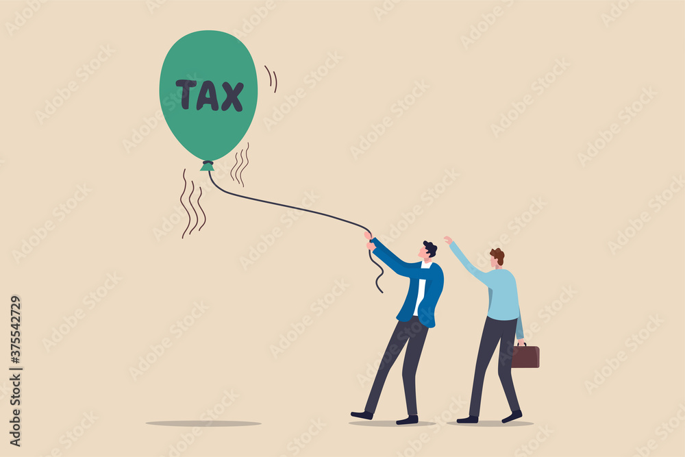 Tax rise to pay for Coronavirus COVID-19 crisis, government decision to raise tax rate for aid policy in economic crisis concept, businessmen people help to hold float rising balloon with the word TAX Tax rise to pay for Coronavirus COVID-19 crisis, government decision to raise tax rate for aid policy in economic crisis concept, businessmen people help to hold float rising balloon with the word TAX
