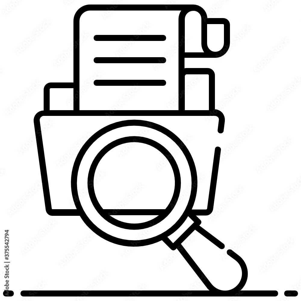 Magnifier on a folder, vector design of file search concept
Magnifier on a folder, vector design of file search concept