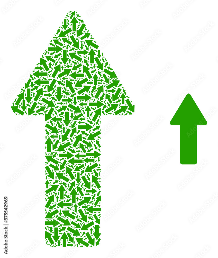 Vector arrow up composition is designed from random self arrow up pictograms. Recursive collage from arrow up. Vector arrow up composition is designed from random self arrow up pictograms. Recursive collage from arrow up.