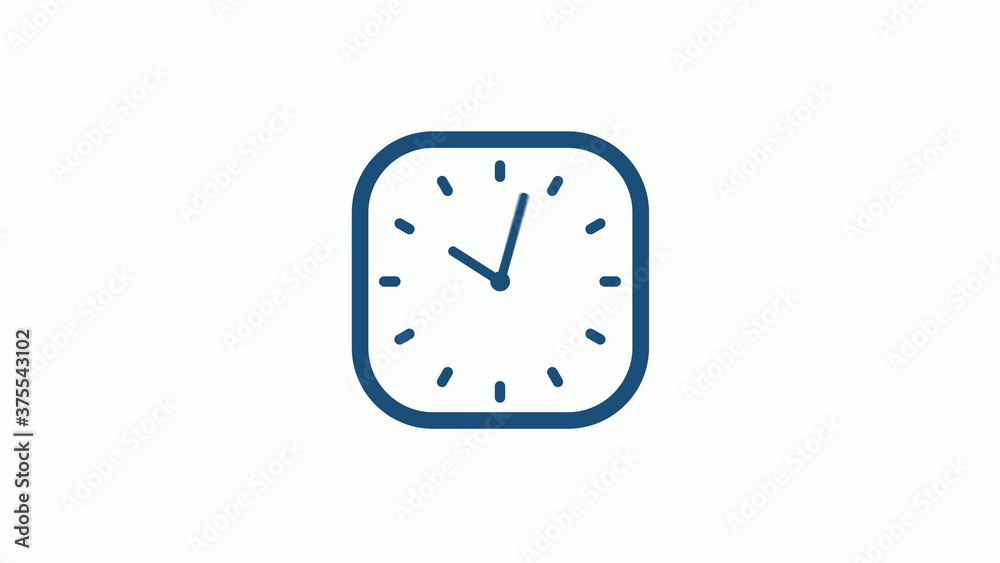 Aqua dark 12 hours counting down clock icon on white background,clock icon Aqua dark 12 hours counting down clock icon on white background,clock icon