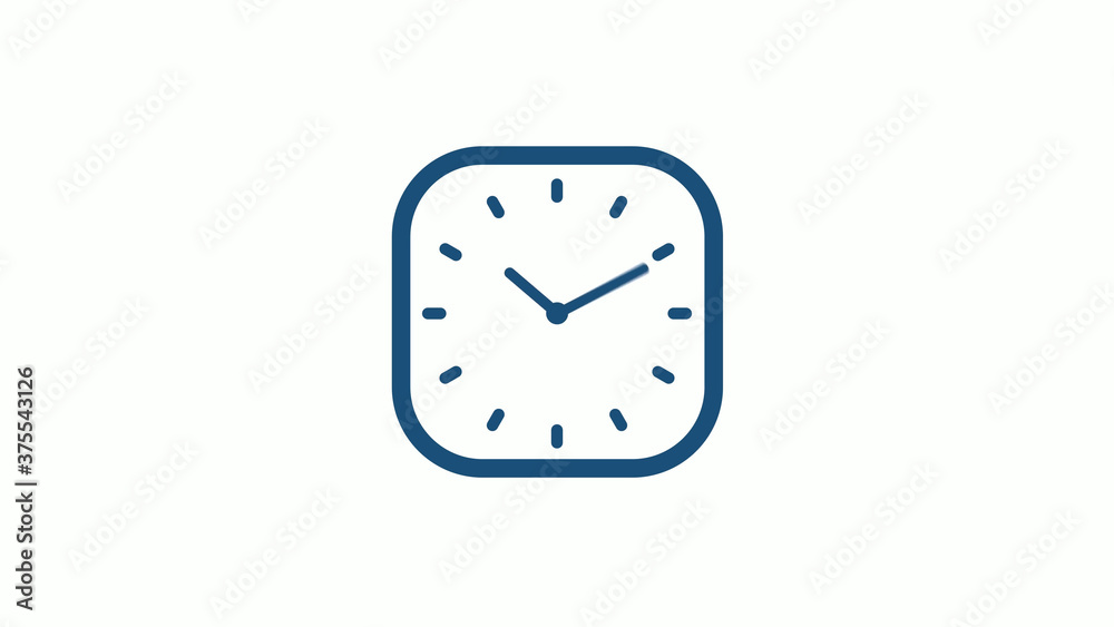 Aqua dark 12 hours counting down clock icon on white background,clock icon Aqua dark 12 hours counting down clock icon on white background,clock icon