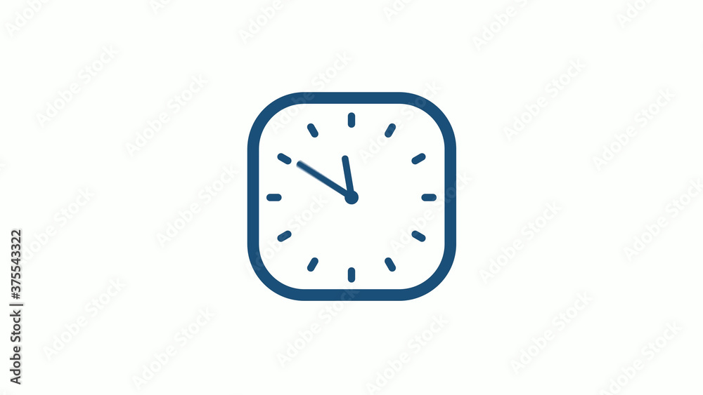 Aqua dark 12 hours counting down clock icon on white background,clock icon Aqua dark 12 hours counting down clock icon on white background,clock icon