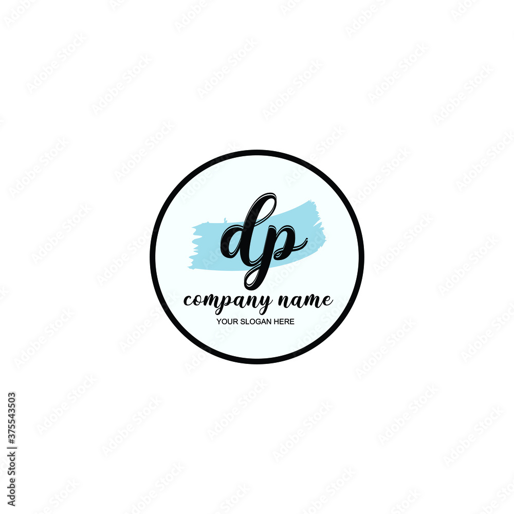 DP Initial handwriting logo template vector
DP Initial handwriting logo template vector