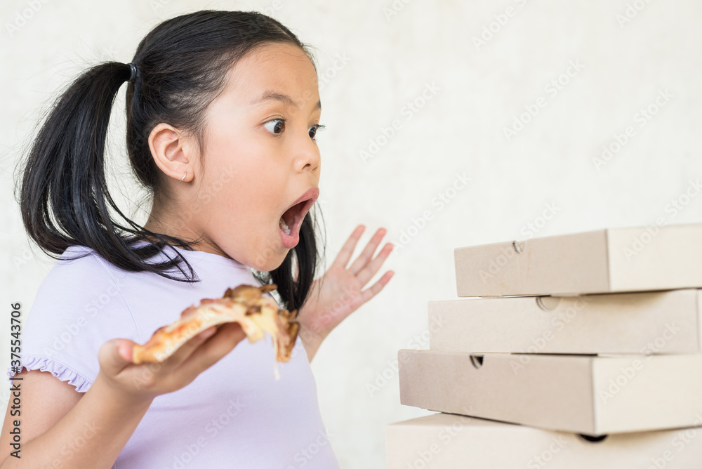 mmm, so delicious!, i recommend eat this delicious pizza, surprised little asia girl hold the pizza piece in his hand, enjoys nice taste, wants to eat, positive woman with junk food, people and eating mmm, so delicious!, i recommend eat this delicious pizza, surprised little asia girl hold the pizza piece in his hand, enjoys nice taste, wants to eat, positive woman with junk food, people and eating