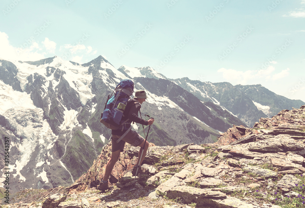 Fototapeta premium Hike in mountains
