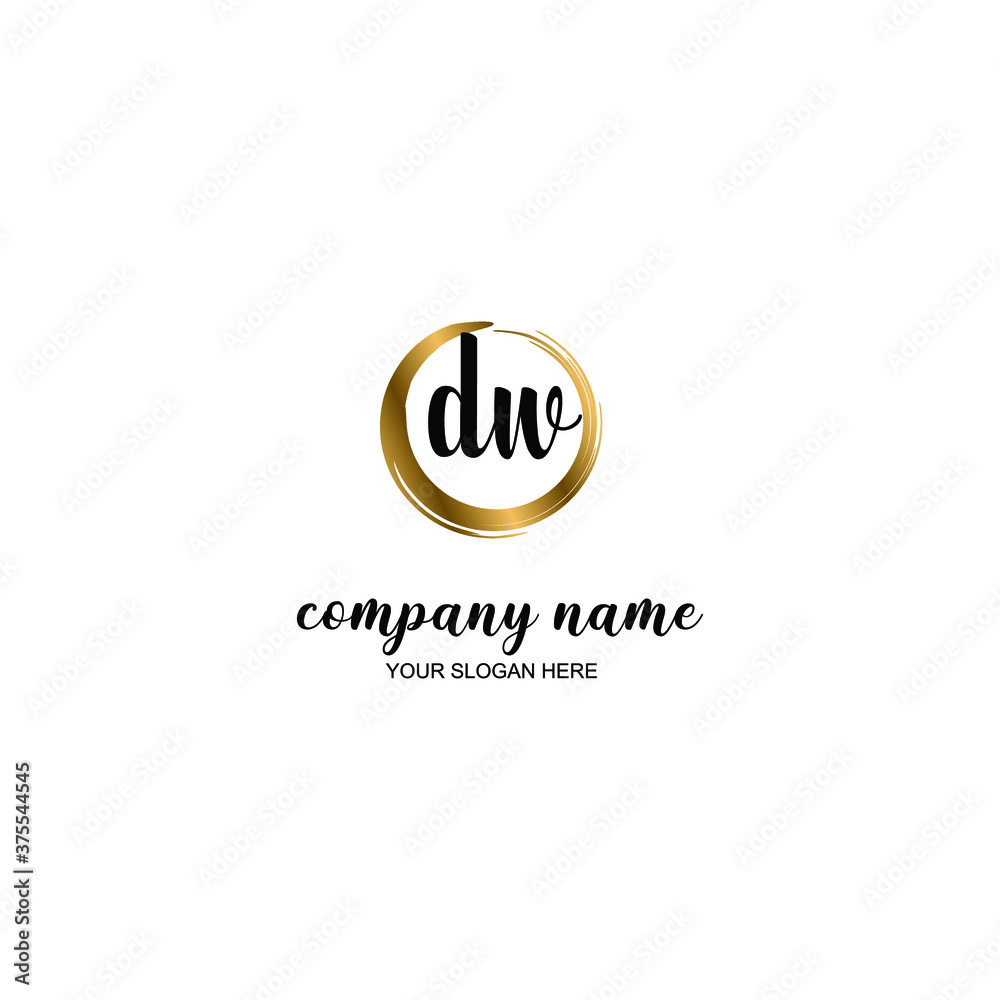 DW Initial handwriting logo template vector
DW Initial handwriting logo template vector