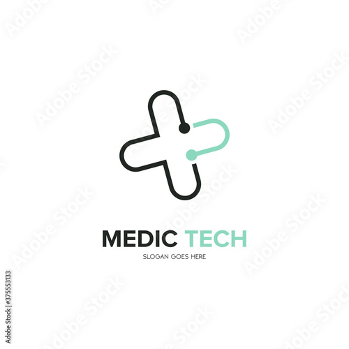 Illustration Vector Graphic of Medic Technology Logo