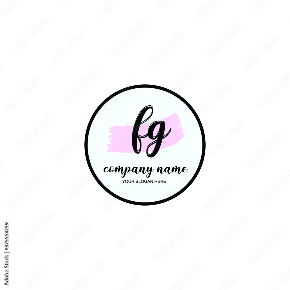 FG Initial handwriting logo template vector
FG Initial handwriting logo template vector