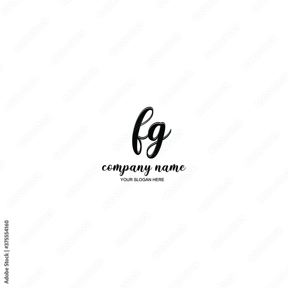 FG Initial handwriting logo template vector
FG Initial handwriting logo template vector