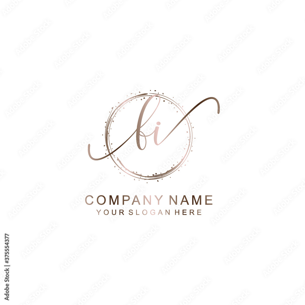 FI Initial handwriting logo template vector
FI Initial handwriting logo template vector