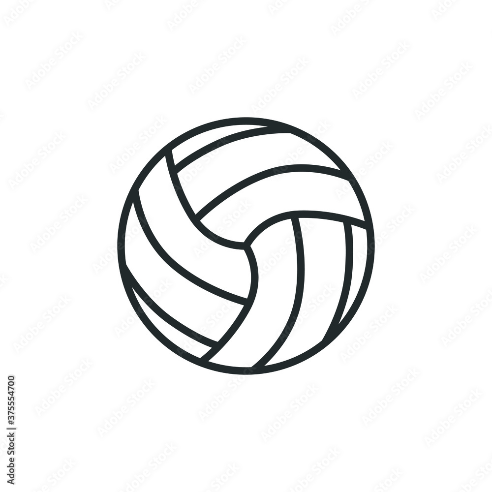 Volleyball Icon, vector illustration