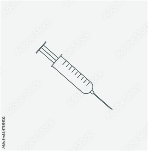 Vaccine simple icon. illustration for web and mobile design.