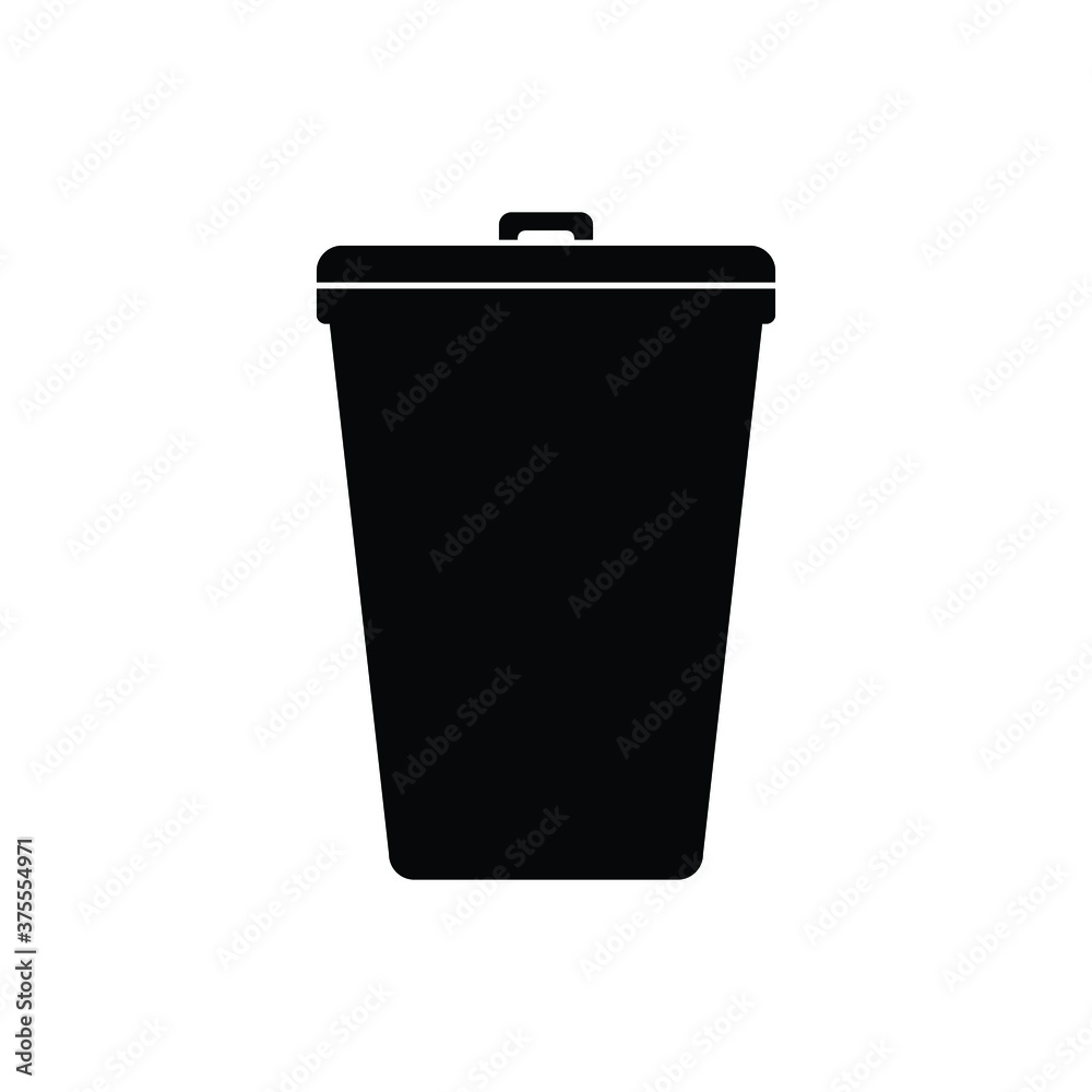 Trash can icon, vector illustration Trash can icon, vector illustration