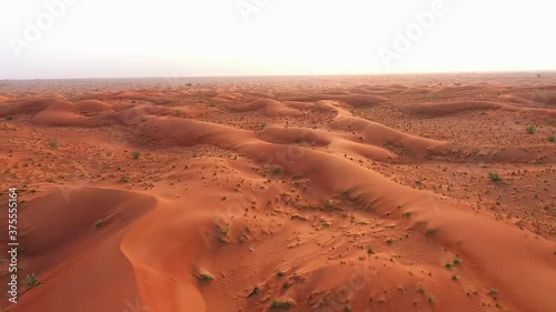 4K Videos, Drone footage of Buhais Geology Park Desert in Sharjah with Sand Ripples, Geological Landscape of High Dune Desert in United Arab Emirates  photo