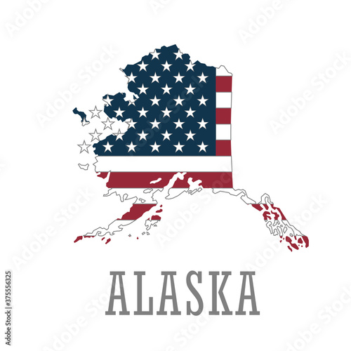 Happy Alaska Day graphic map
