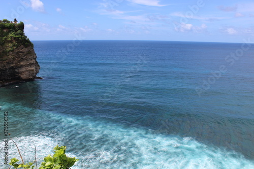 A scenic view of the blue ocean