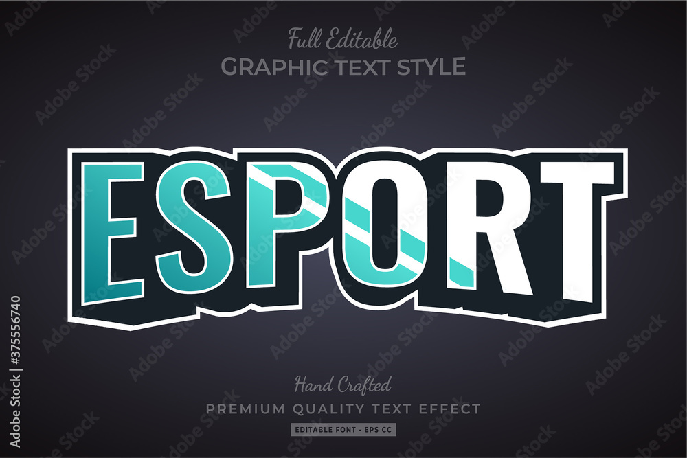 Esport 3d Text Style Effect Premium