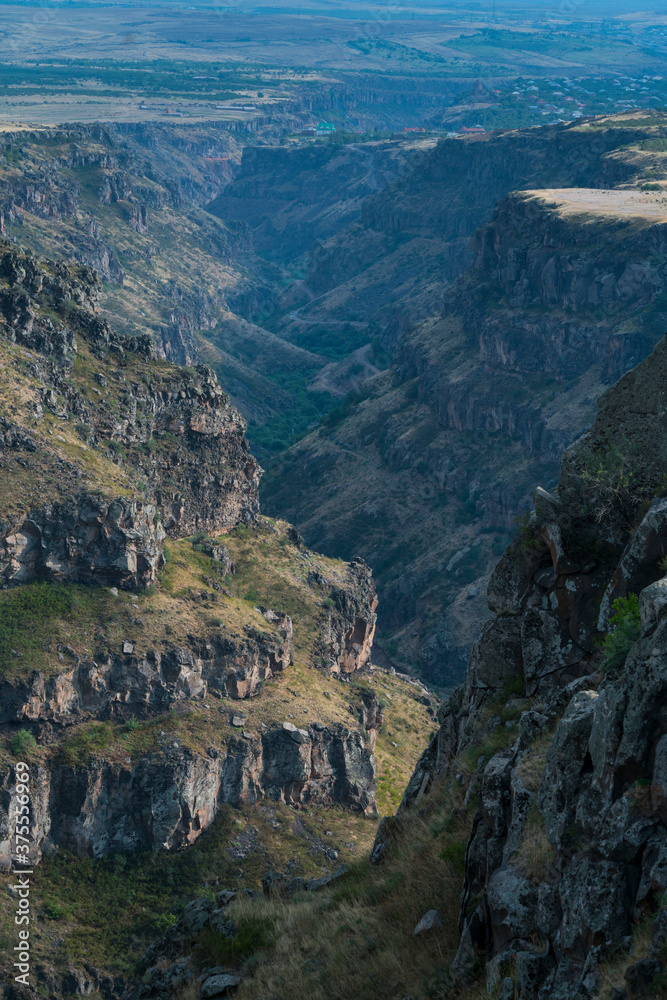 View from Saghmosavank Monastery, Aragatsotn Province, Armenia, Middle East