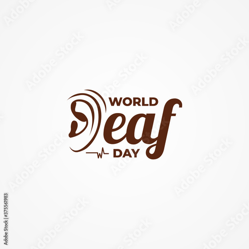 World Deaf Day Vector Design Illustration