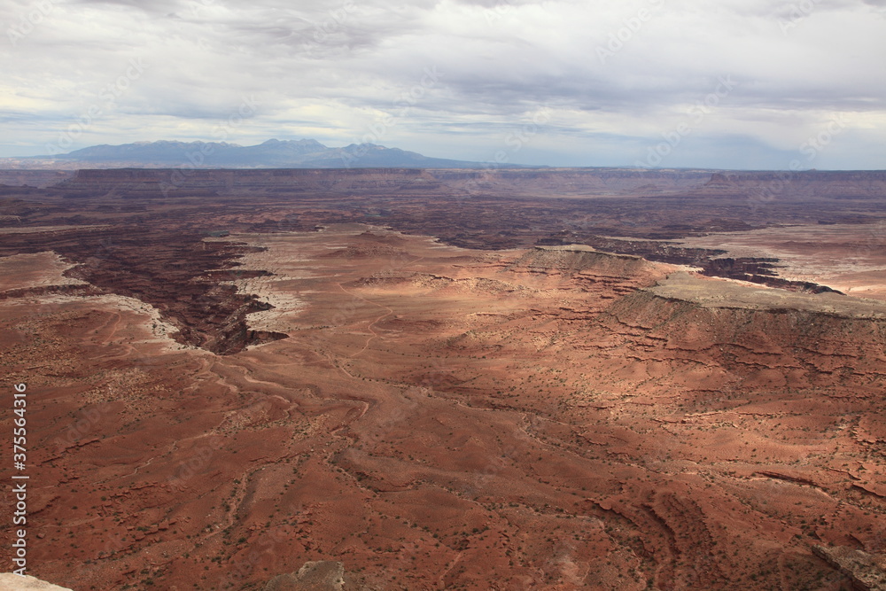Scenic view of island in the sky seen from Buck Canyon overlook in Canyonlands National Park Utah, USA