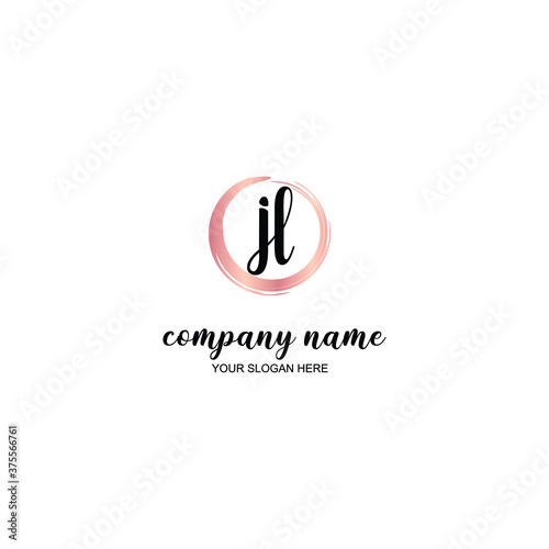 Wallpaper Mural JL Initial handwriting logo template vector Torontodigital.ca