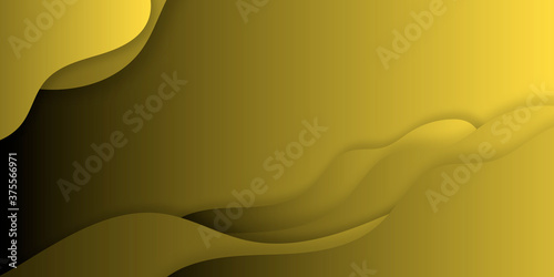 abstract modern yellow lines background vector illustration