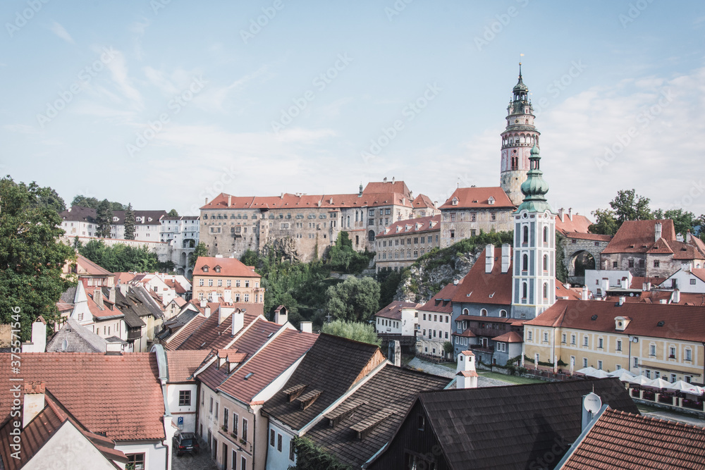 View of Castle in Cesky Krumlov, South Bohemia