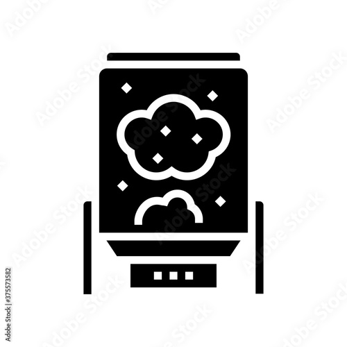 digester system glyph icon vector. digester system sign. isolated contour symbol black illustration