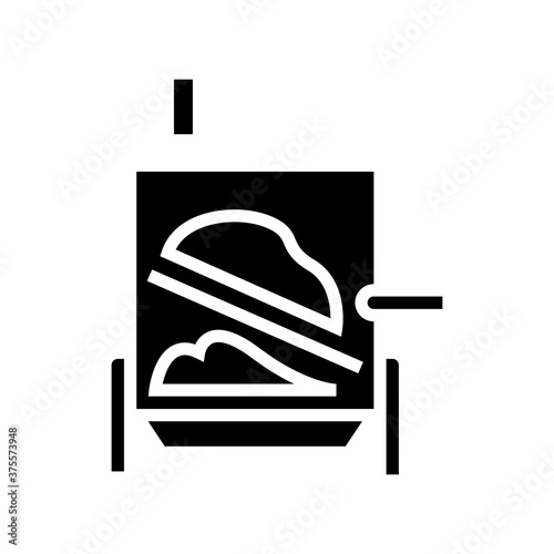 evaporator system glyph icon vector. evaporator system sign. isolated contour symbol black illustration