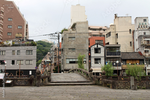 Around Meganebashi Bridge in Nagasaki Japan photo