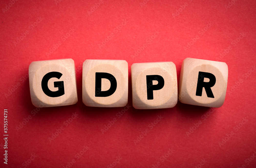GDPR Concept Wooden Cube Blocks GDPR Concept Wooden Cube Blocks
