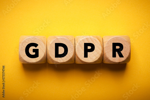 GDPR Concept Wooden Cube Blocks photo