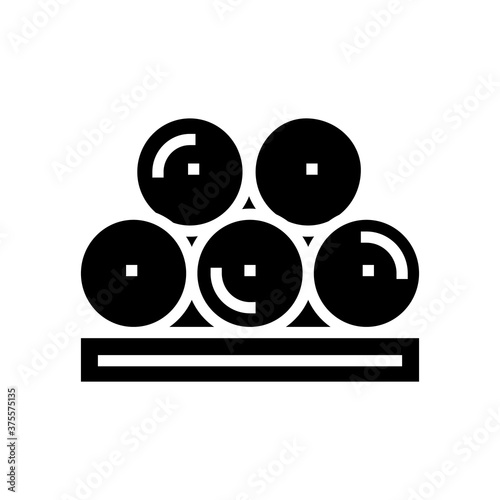 paper rolls product glyph icon vector. paper rolls product sign. isolated contour symbol black illustration
