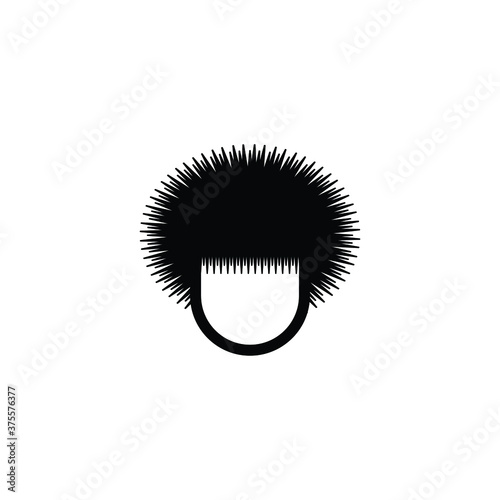 Long layers hair style icon vector, simple sign and symbol