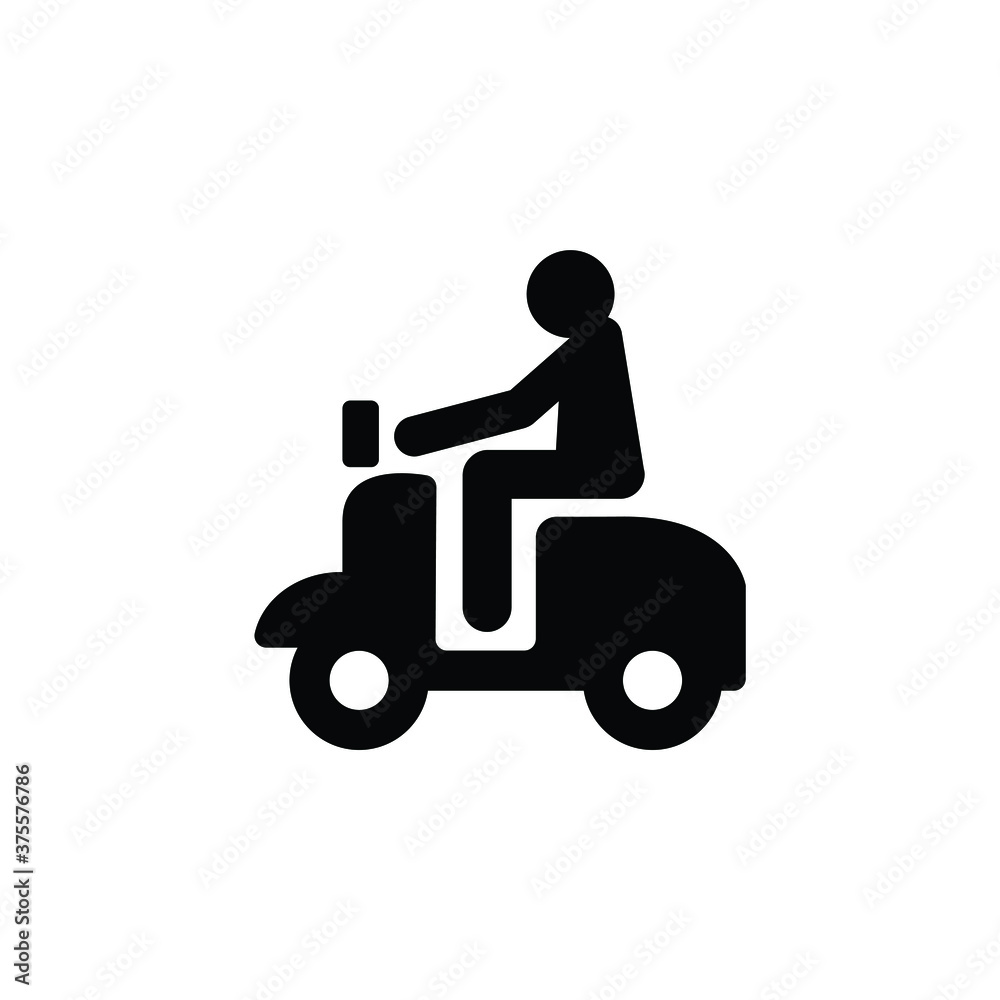 Motorcycle man icon vector, simple sign and symbol Motorcycle man icon vector, simple sign and symbol