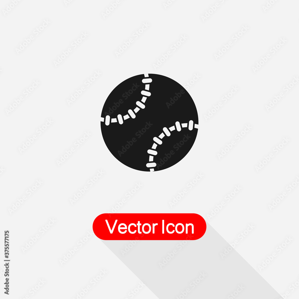 Baseball ball Icon vector illustration Eps10