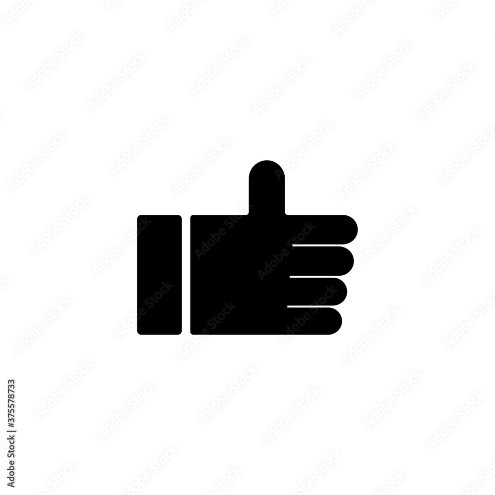 Thump up hand icon vector, simple sign and symbol Thump up hand icon vector, simple sign and symbol