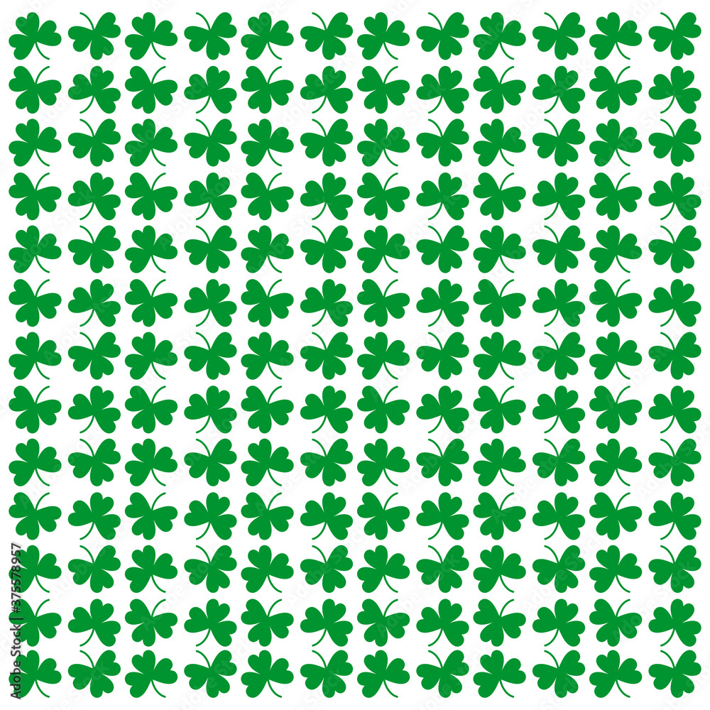 Seamless pattern background clover leaf design Seamless pattern background clover leaf design
