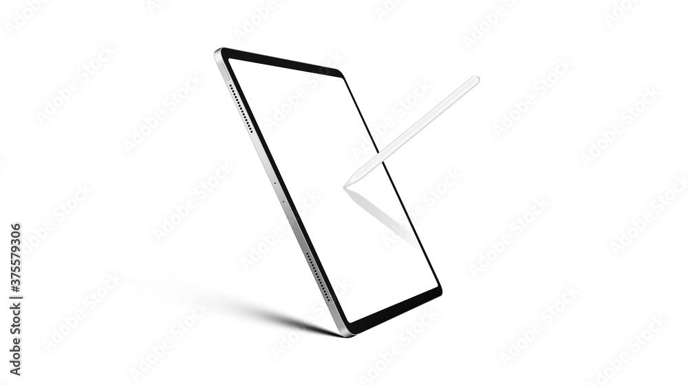 tablet computer with blank screen tablet computer with blank screen