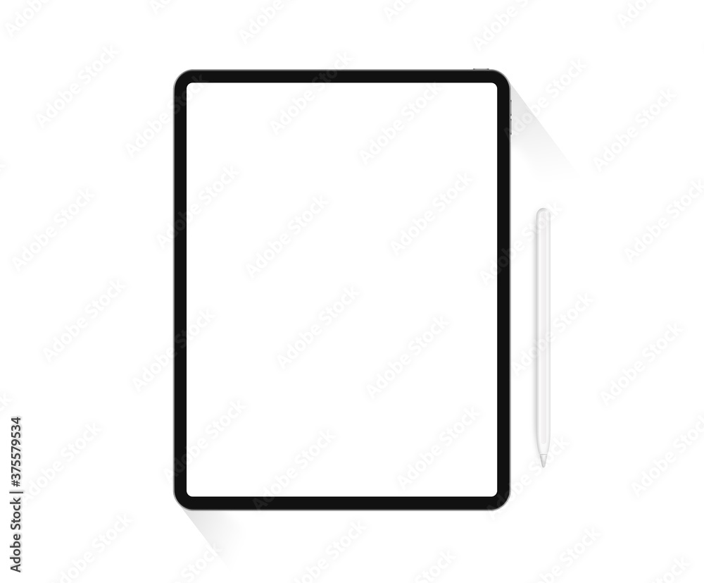 tablet computer with blank screen tablet computer with blank screen