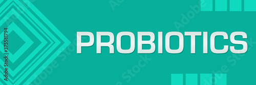 Probiotics Turquoise Squares Borders Horizontal 