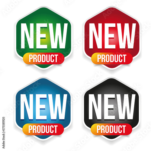 New Product label set badge