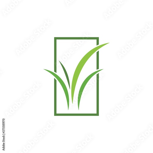 Grass ilustration logo