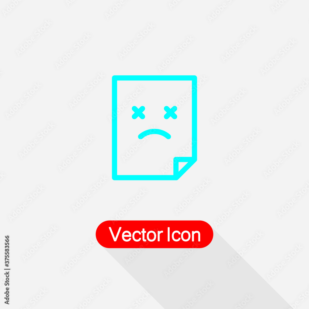 Corrupted File Document Icon Vector Illustration Eps10 Corrupted File Document Icon Vector Illustration Eps10