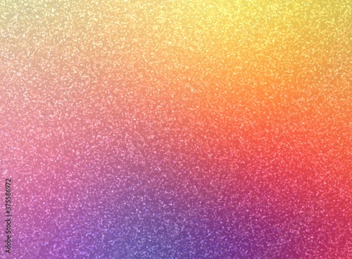 Colorful shimmer texture abstraction. Red yellow purple gradient. Rainbow sanded background.