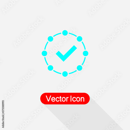 Fact Icon, Accepted Icon Vector Illustration Eps10