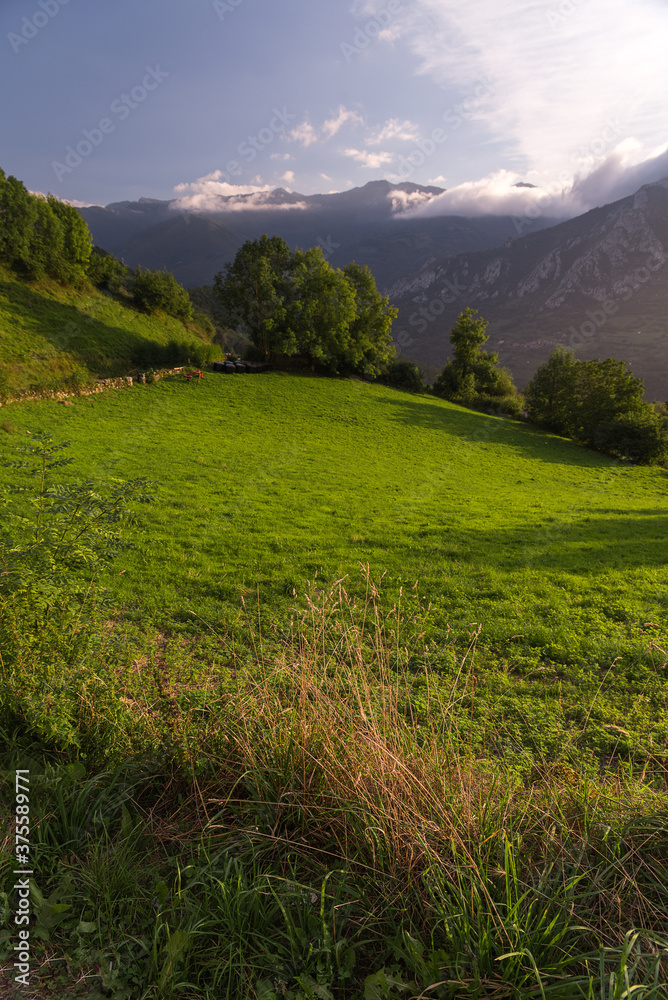 asturias mountains landscape in spain