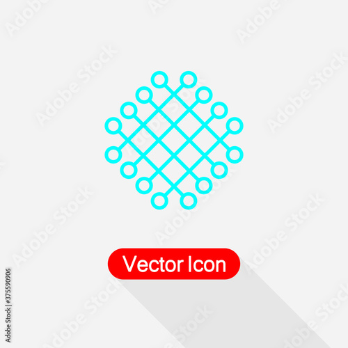 Fishing Net Icon Vector Illustration Eps10