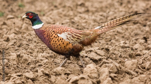 The common pheasant (Phasianus colchicus)